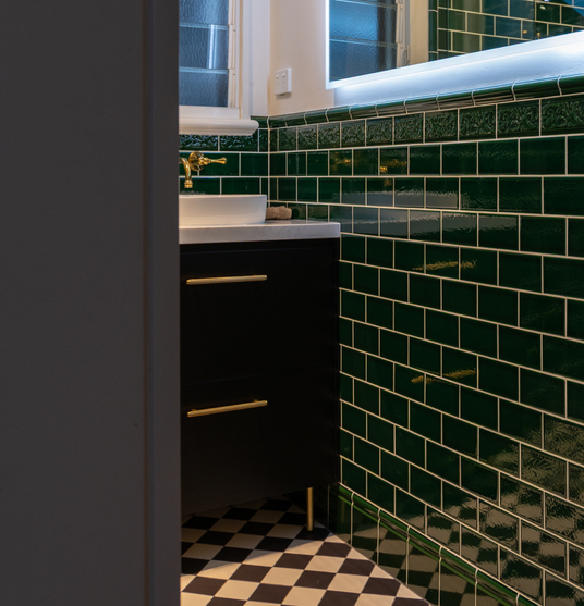 The Victorian Green Bathroom